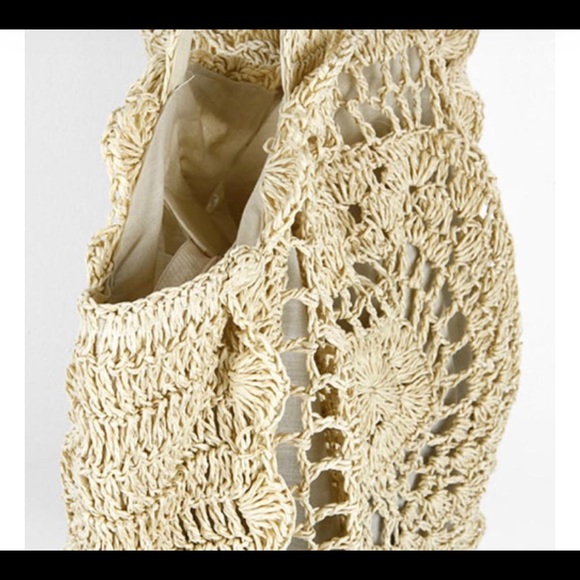 ❤️⬇️💲Boho scallop edge bag! Straw color - Picture 6 of 6